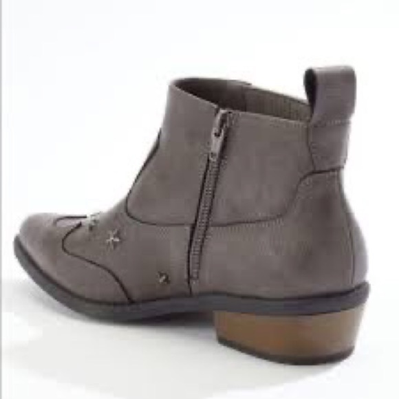 Cato | star stud western ankle bootie gray various sizes available. - Picture 3 of 4